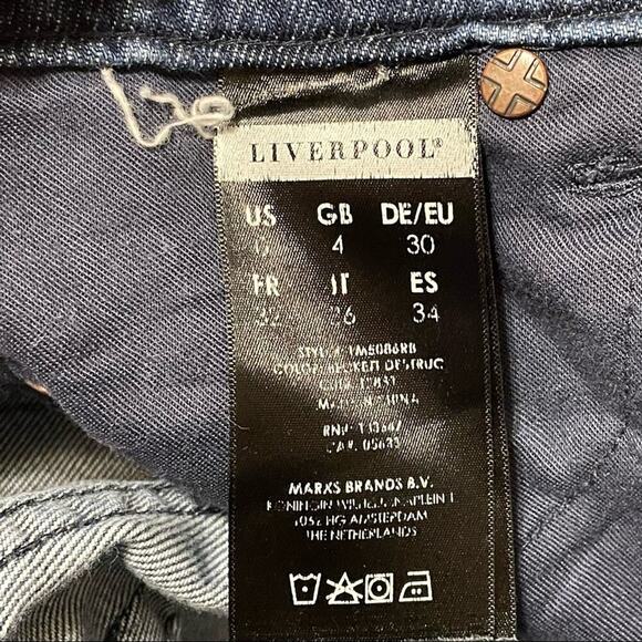 Liverpool Distressed Crop Boyfriend Jeans - Picture 12 of 12